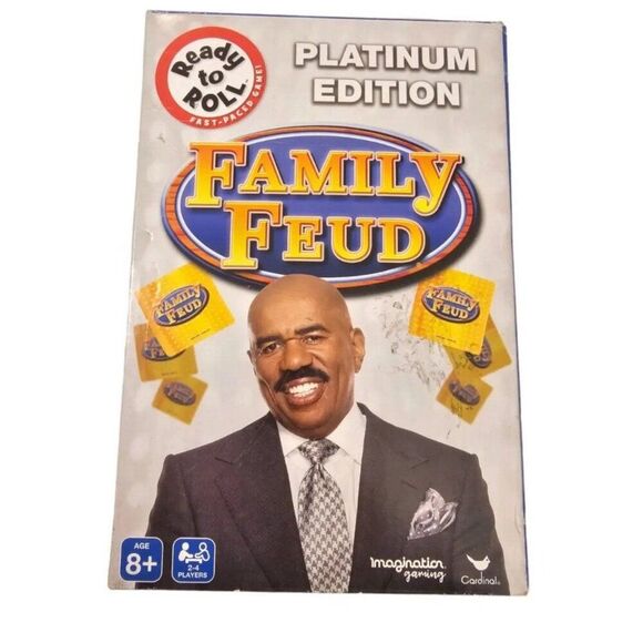 Family Feud Platinum Edition Ready to Roll Fast-Paced Game By Cardinal - Picture 1 of 5